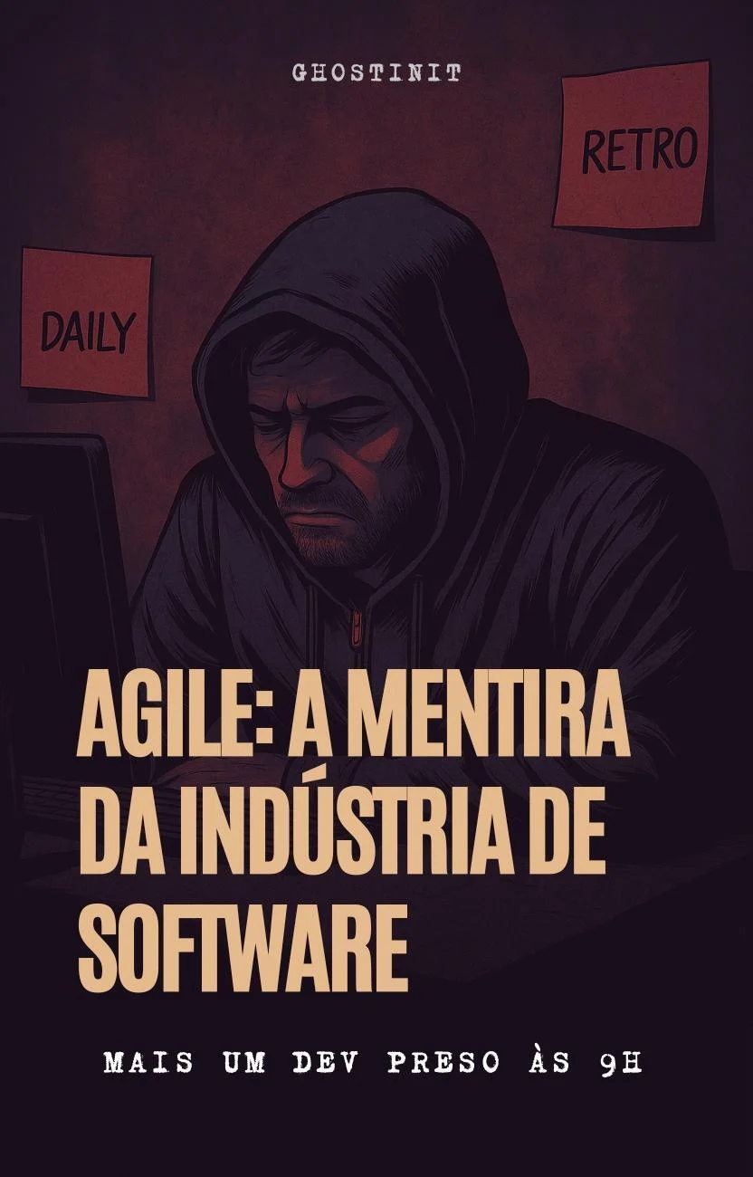 Capa do manifesto AGILE: A Mentira da Indústria de Software