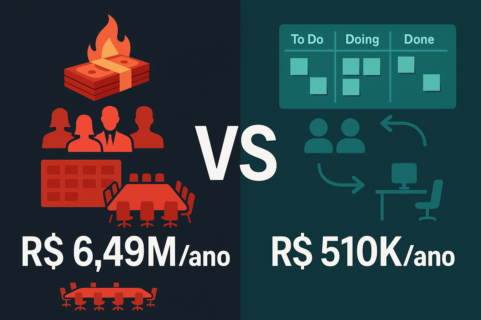 Scrum vs Kanban: Qual Escolher? Análise de Custo Real que Ninguém Te Conta